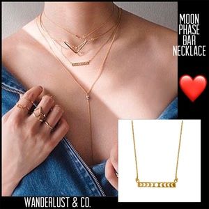 Wanderlust & co. Moonphase Necklace,NWT & Boxed